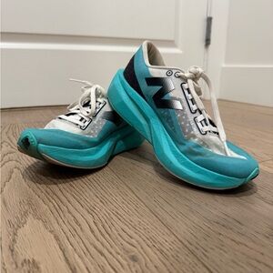 New Balance Turquoise and White Running Shoes